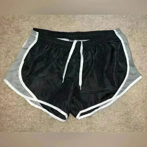 Soffe running shorts, black and white. Size medium.